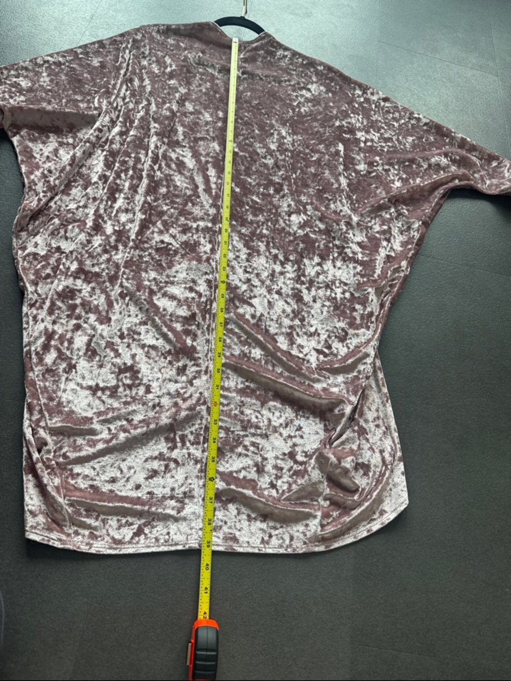 Plush Open-Front Kimono Wrap - Dusty Rose - Picture 4 of 6